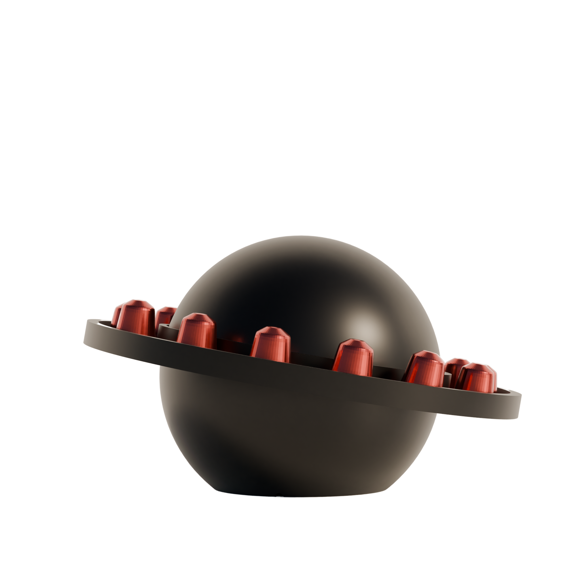 Fiastra Orbit Nespresso Capsule Holder - Black - orbit zwart vooraanzicht 1