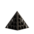 Fiastra Pyramid Nespresso Capsule Organizer - Black - pyramid zwart leeg vooraanzicht 1