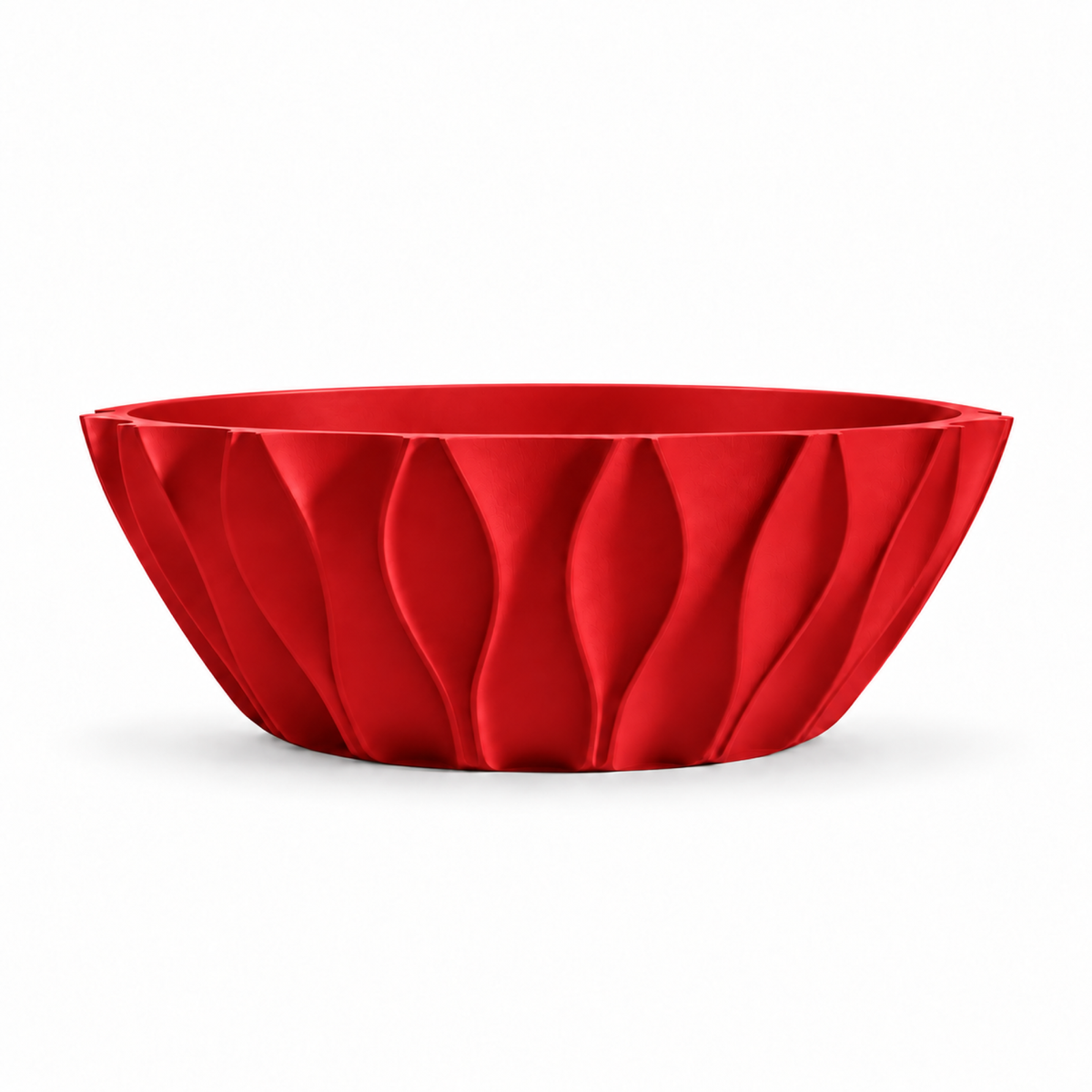 Bolognola fruit bowl white – Red front empty