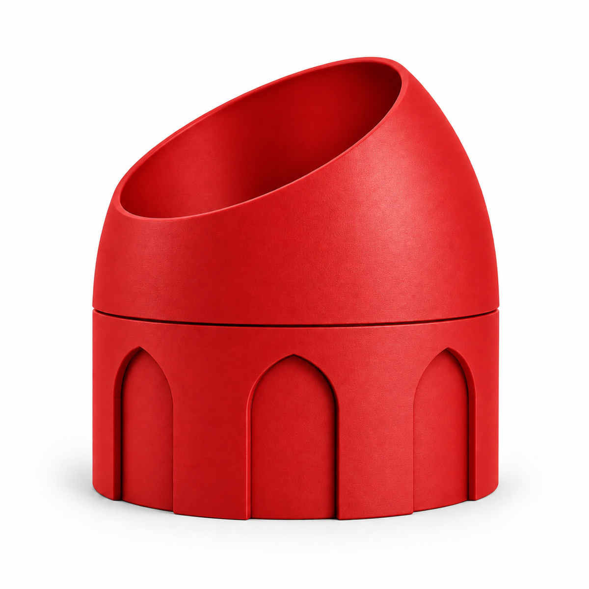 Cupola Fruit Bowl – red front empty cupola fruit bowl
