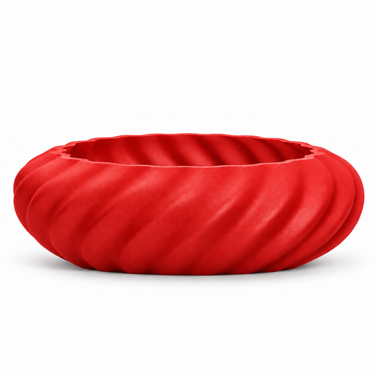 Molisara Fruit Bowl – red front empty molisara fruit bowl