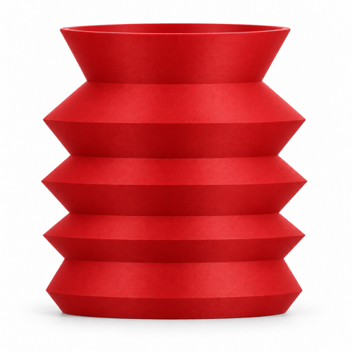 Bresivelle Vase Medium – red front view bresivelle vase