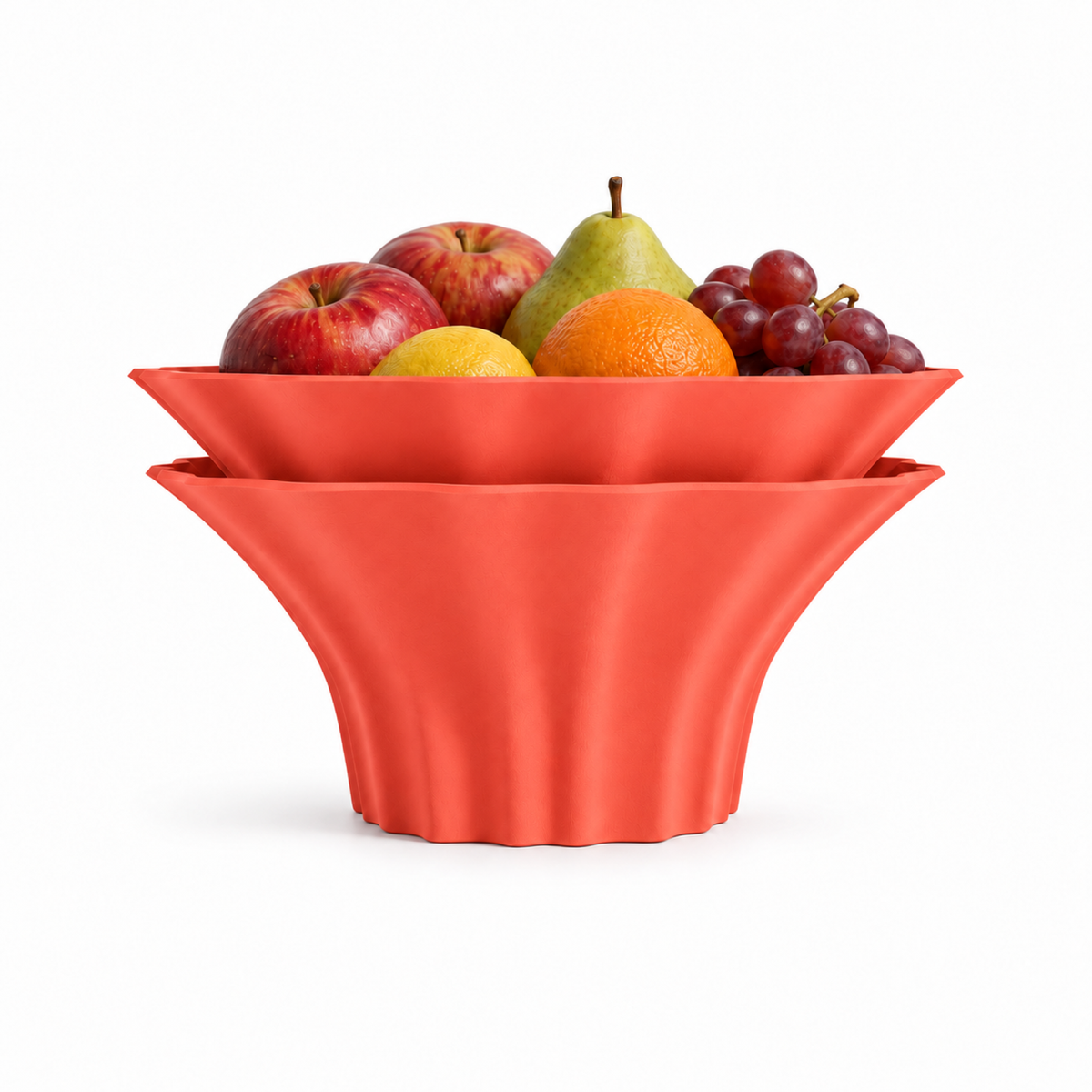 Corridonia Fruit Bowl – Red front with fruit