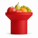 Montefioralle fruit bowl red edition – Red front with fruit
