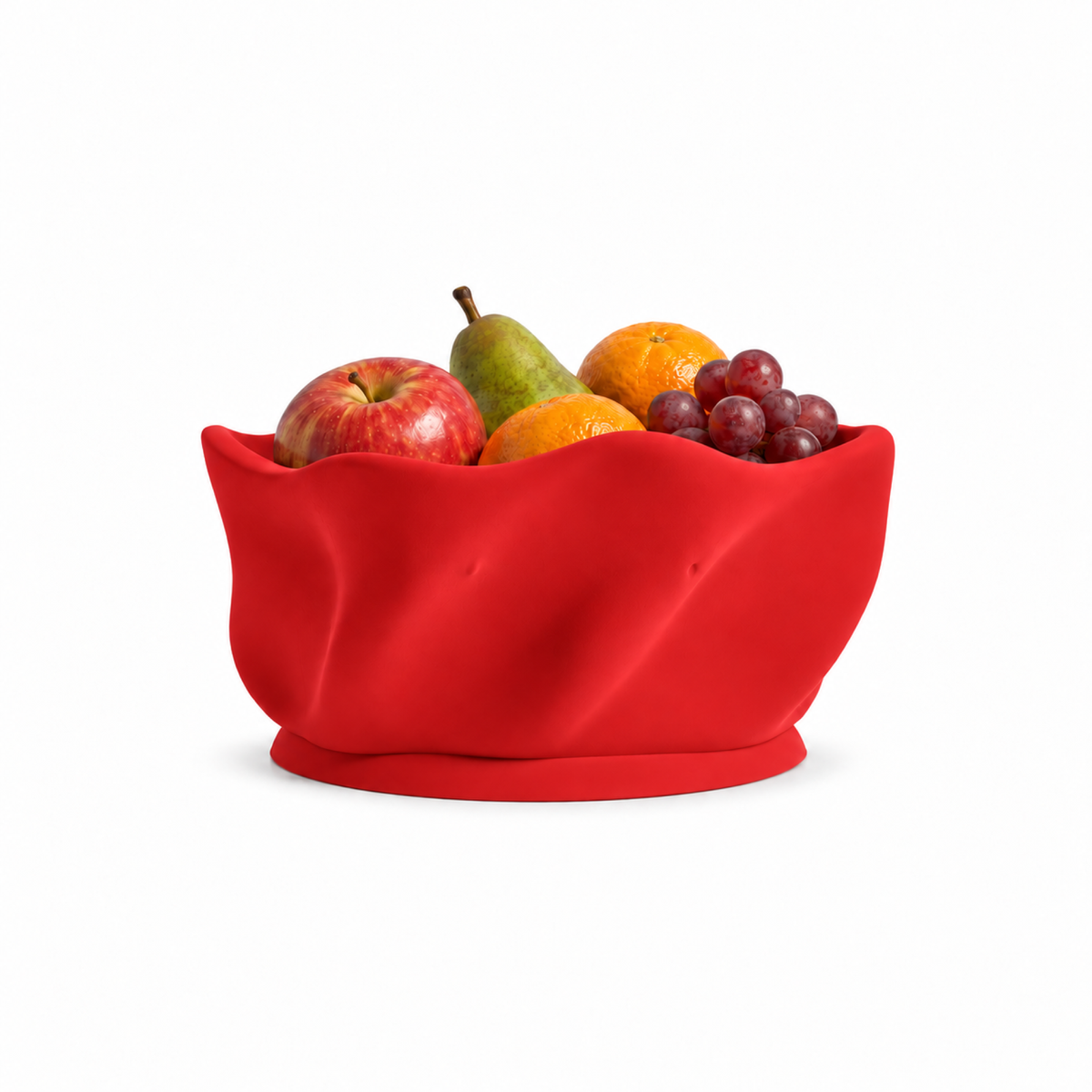 Sorrento Fruit Bowl – Red front with fruit