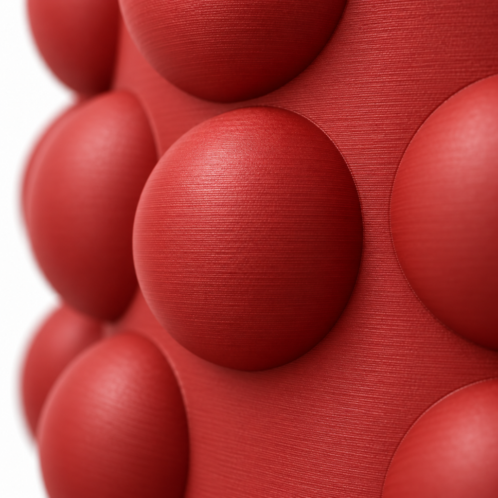 Numarelle Pen Holder – red macro structure numarelle pen holder