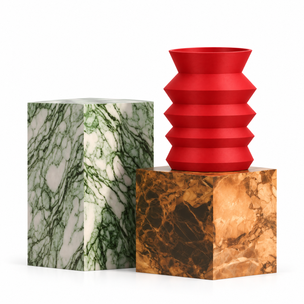 Bresivelle Vase Medium – red signature marble bresivelle vase