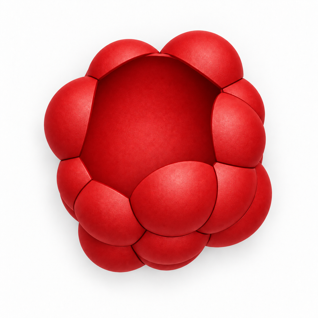 Bollare Fruit Bowl – red top empty bollare fruit bowl