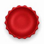 Bolognola fruit bowl white – Red top empty