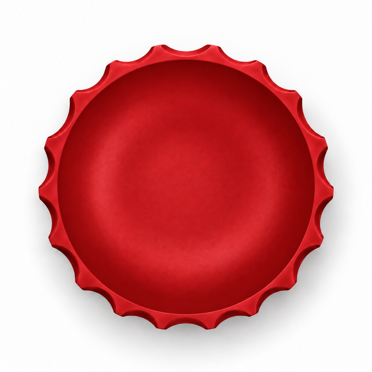 Bolognola fruit bowl white – Red top empty