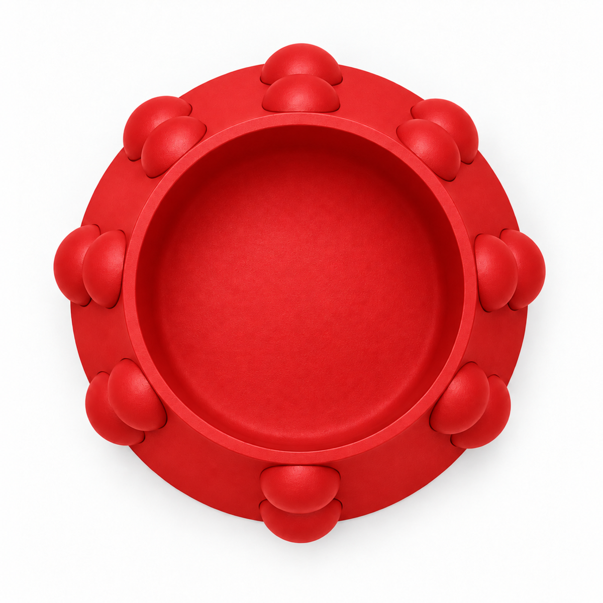 Conerelle Fruit Bowl – red top empty conerelle fruit bowl