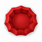 Manarola fruit bowl – Red top empty