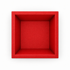 Square Colosseum Fruit Bowl – red top empty square colosseum fruit bowl