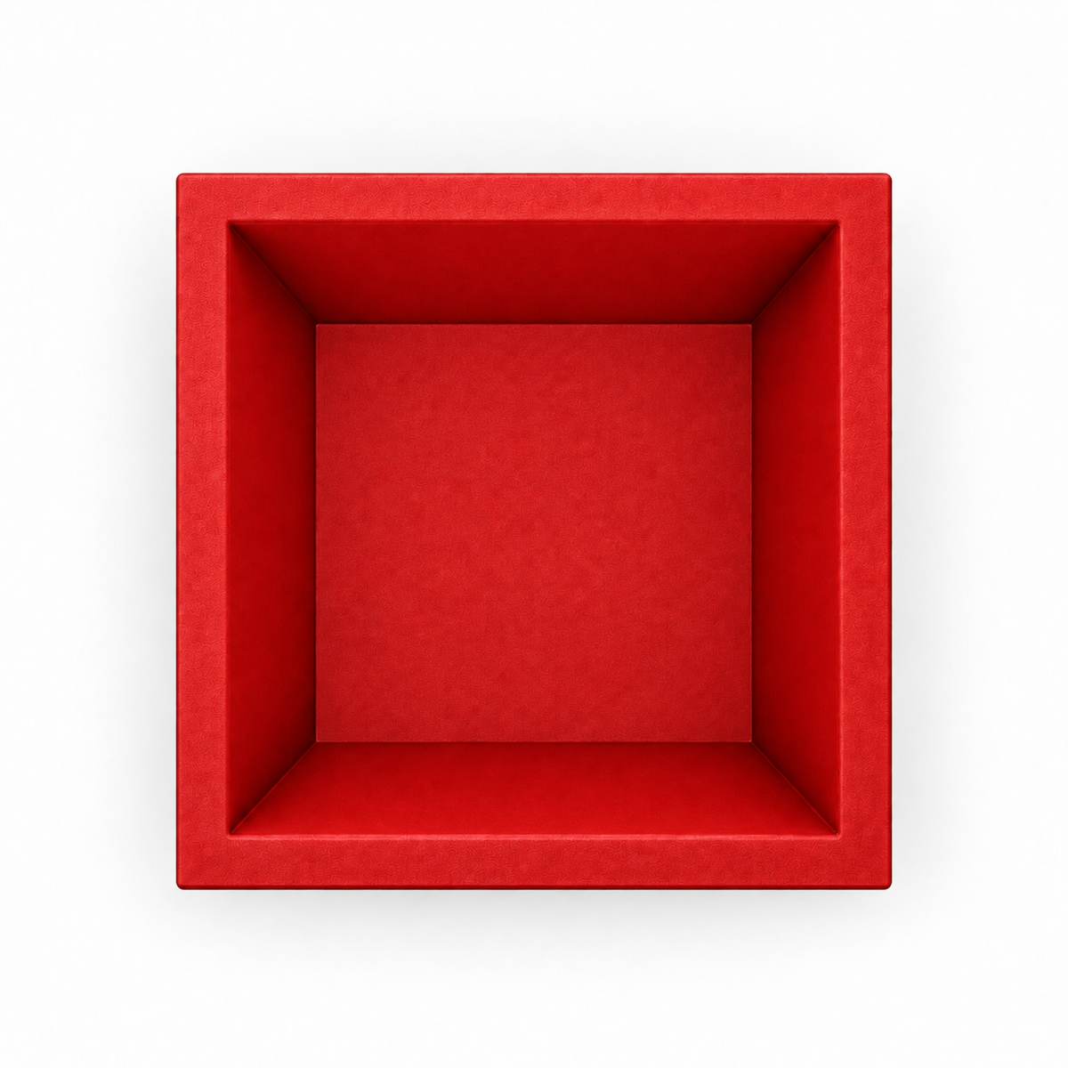 Square Colosseum Fruit Bowl – red top empty square colosseum fruit bowl