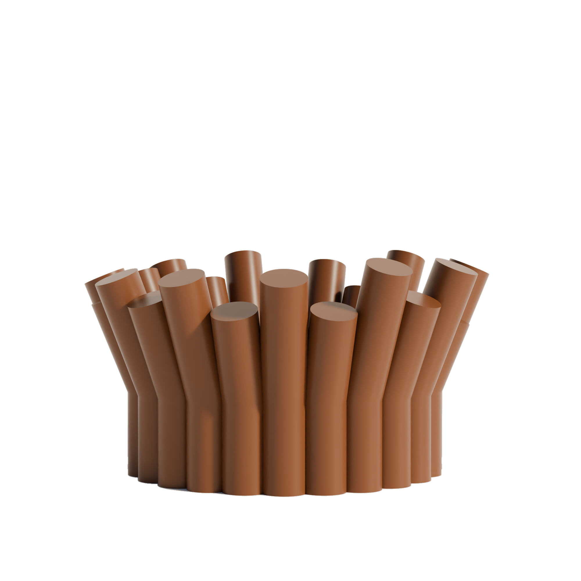 Fiastra Rivolo Fruit Bowl - Brown - rivolo fruitschaal bruin studio 1