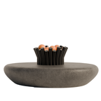 Fiastra Rivolo Fruit Bowl - Black - rivolo fruitschaal zwart sfeerbeeld sokkel 1