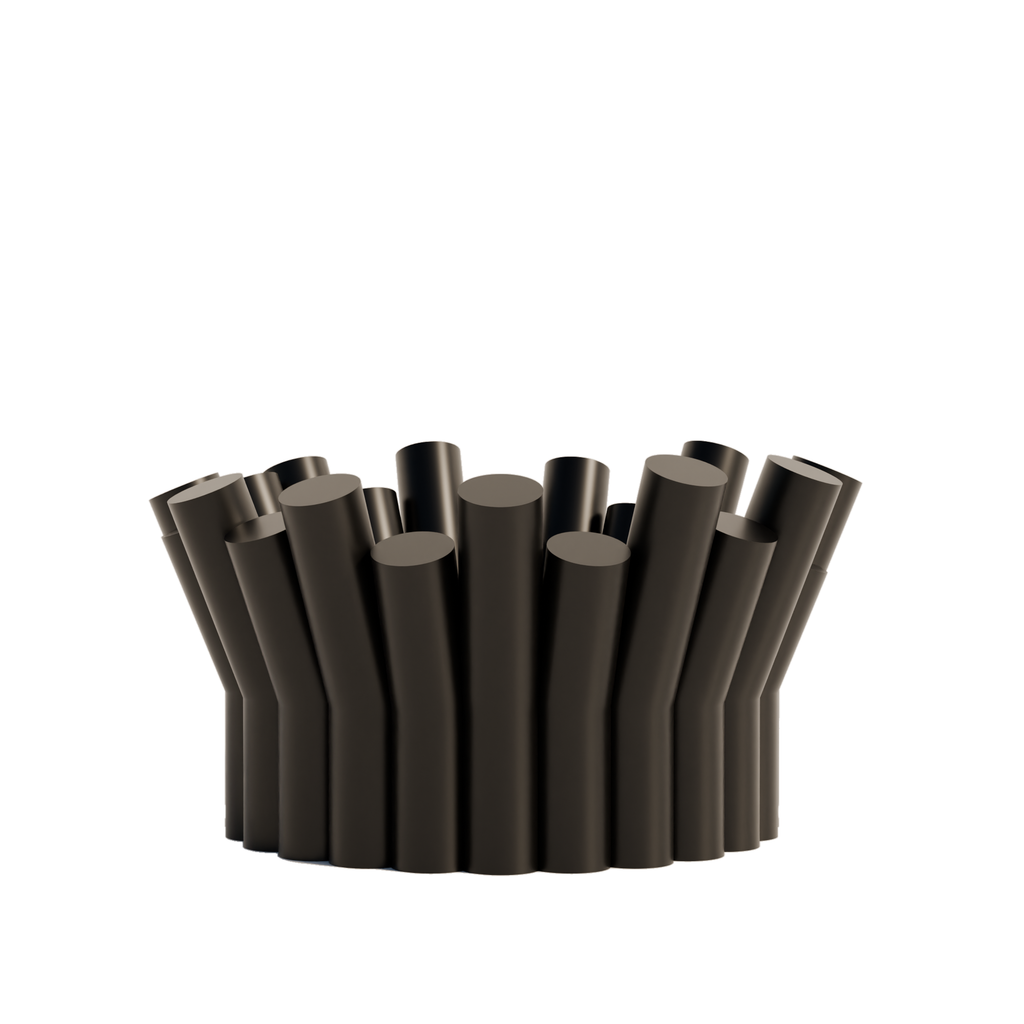 Fiastra Rivolo Fruit Bowl - Black - rivolo fruitschaal zwart studio 1