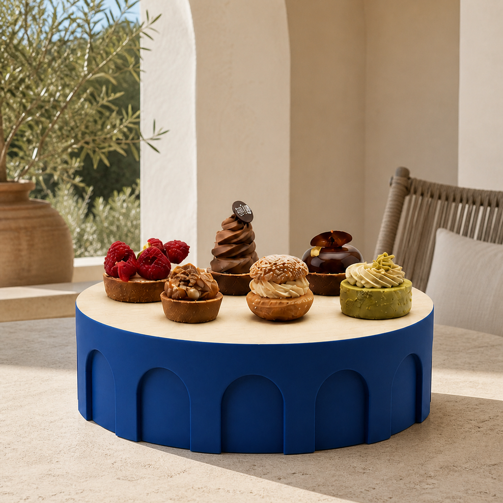 Romano Cake Stand - Royal Blue