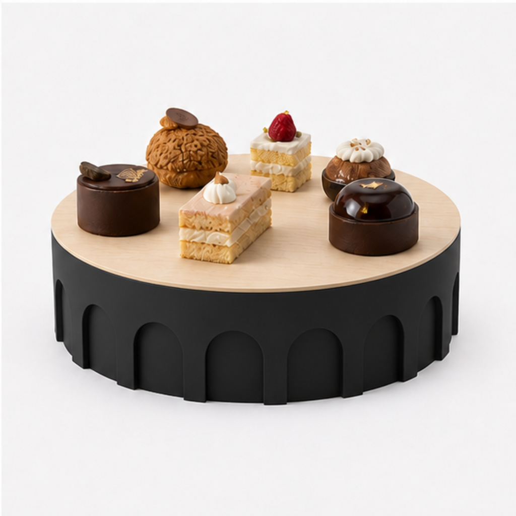 Romano Cake Stand - Black