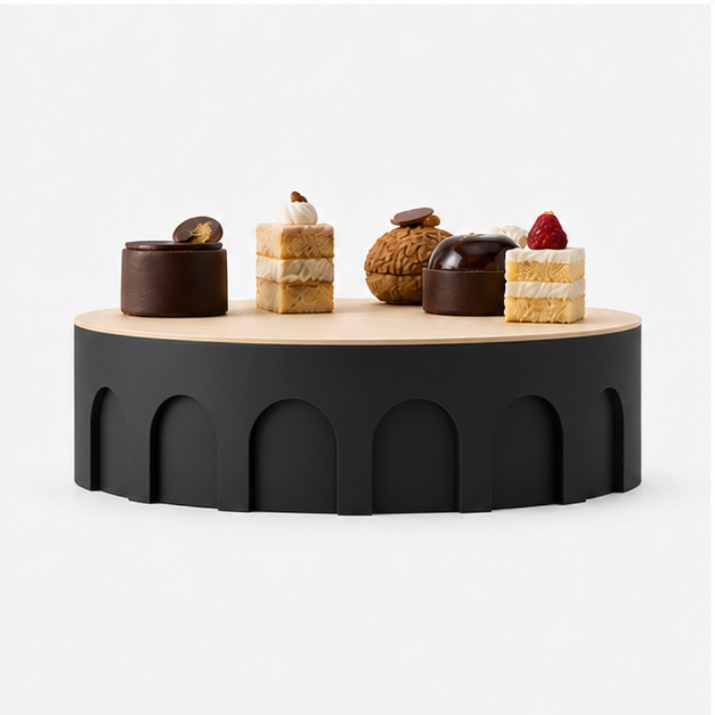 Romano Cake Stand - Black