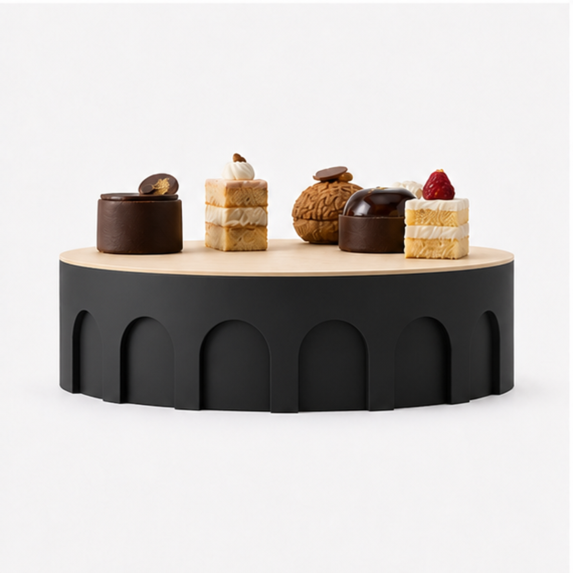 Romano Cake Stand - Black