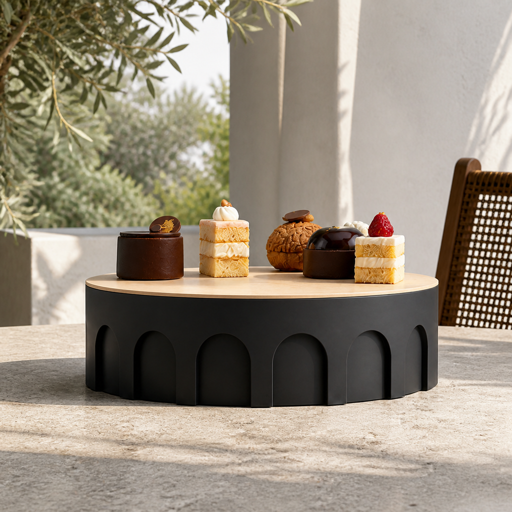 Romano Cake Stand - Black