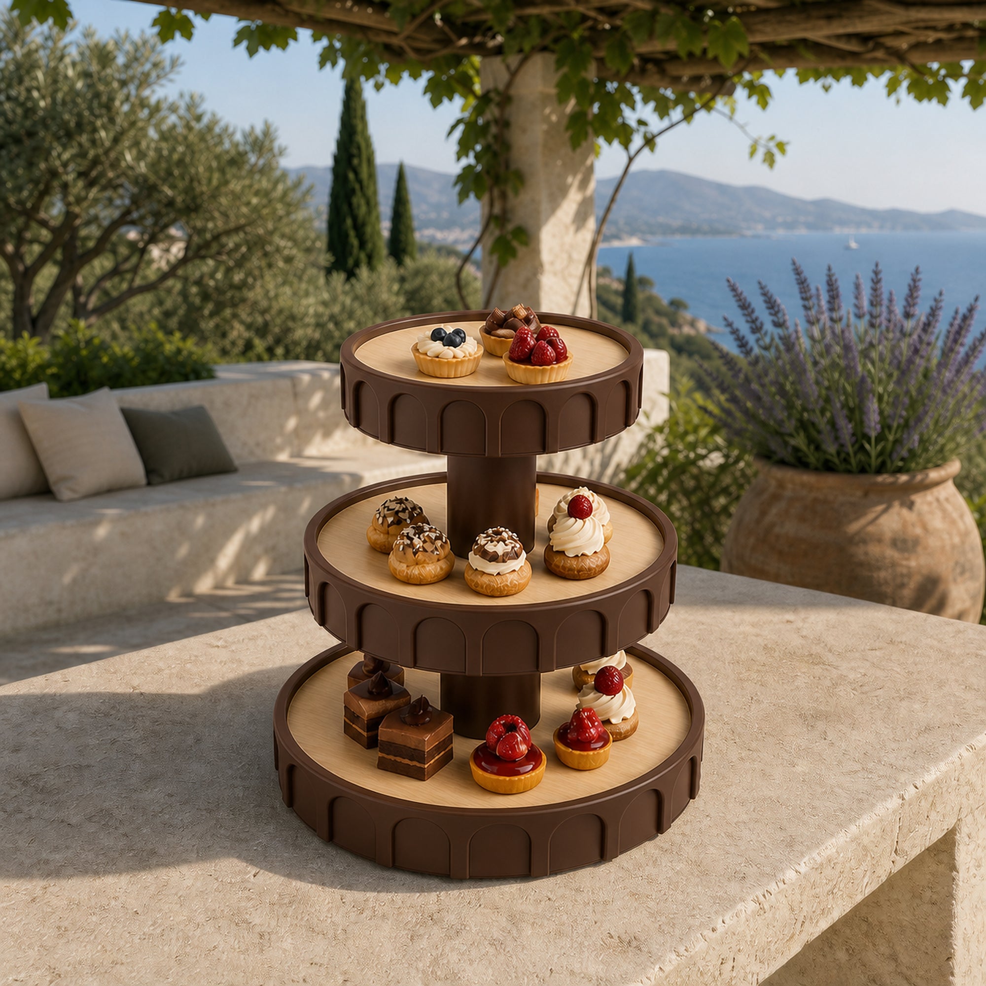 Romano Etagere - Brown
