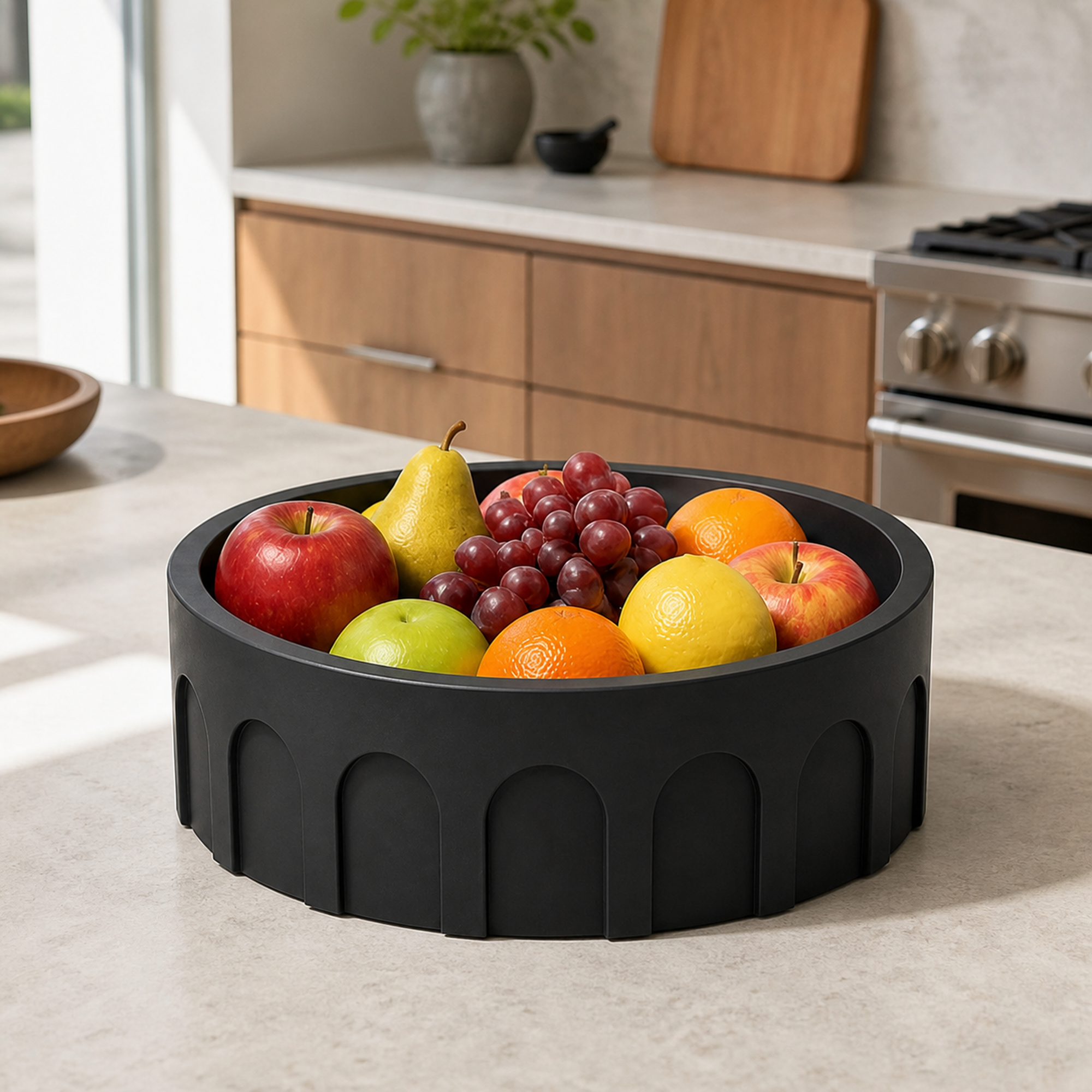 Romano Fruit Bowl - Black