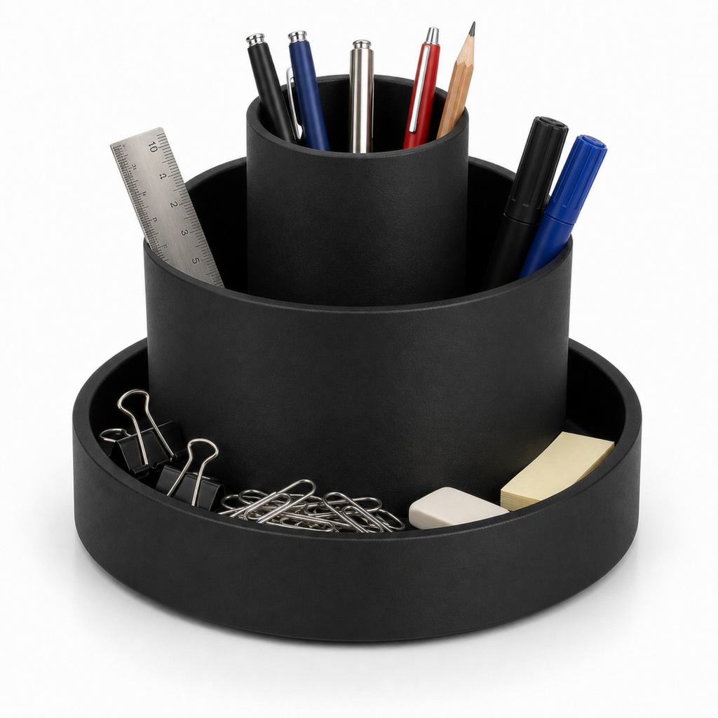 Rotondare Desk Organizer - Black