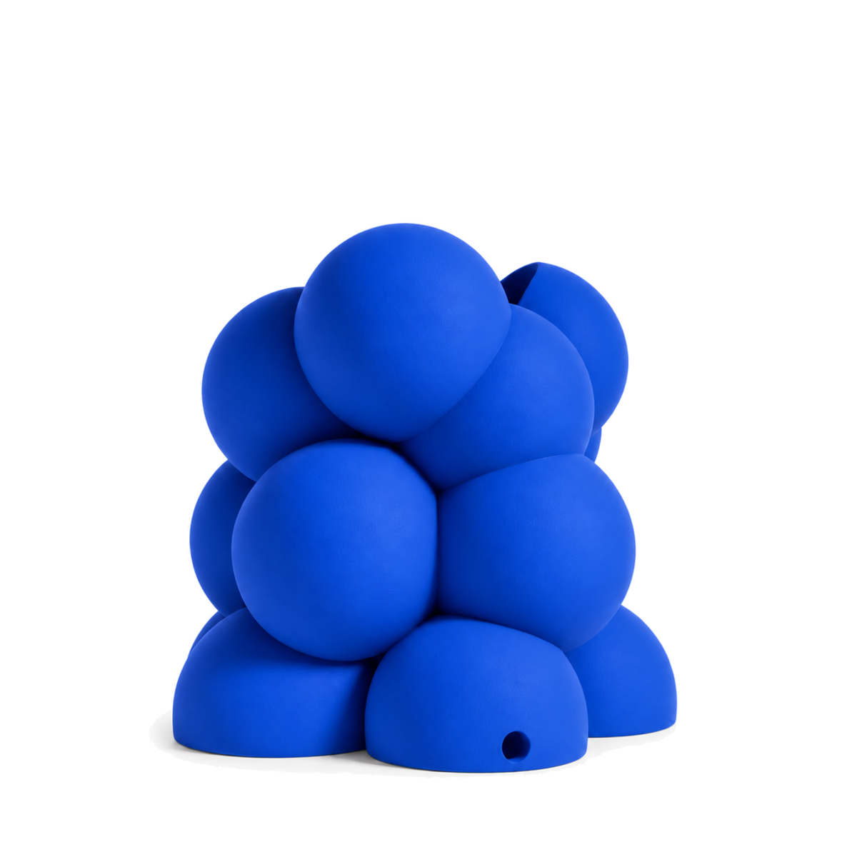 Bollare Sculptural Vase – royal blue front view bollare sculptural vase
