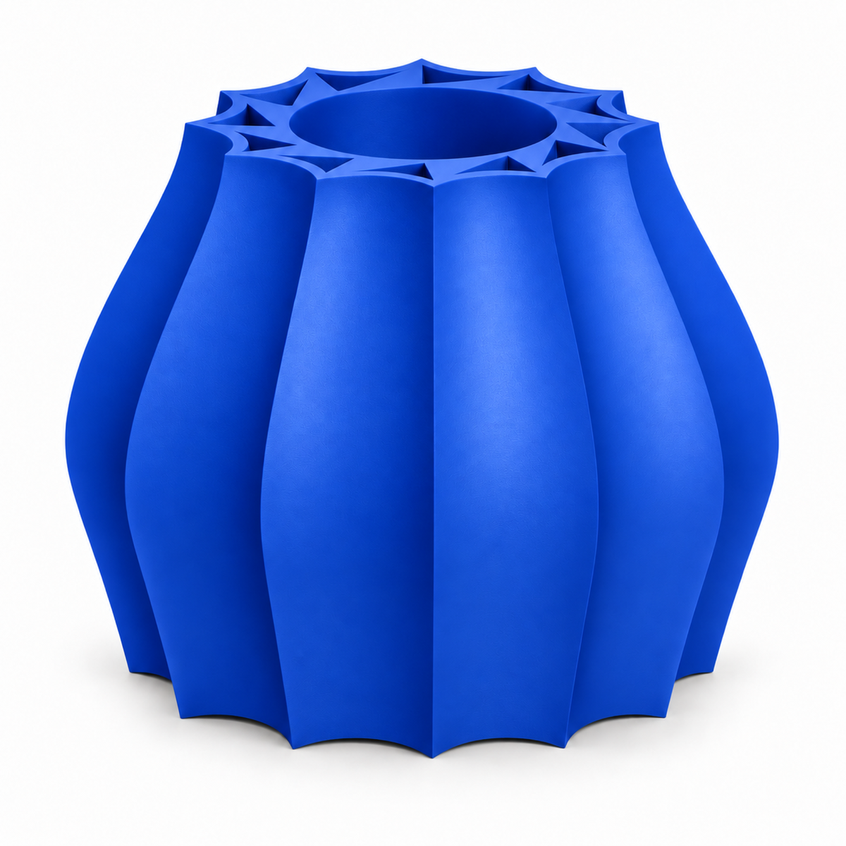 Marovique Vase Large – royal blue front view marovique vase large