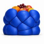 Bollare Fruit Bowl – royal blue front with fruit bollare fruit bowl