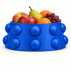 Conerelle Fruit Bowl – royal blue front with fruit conerelle fruit bowl