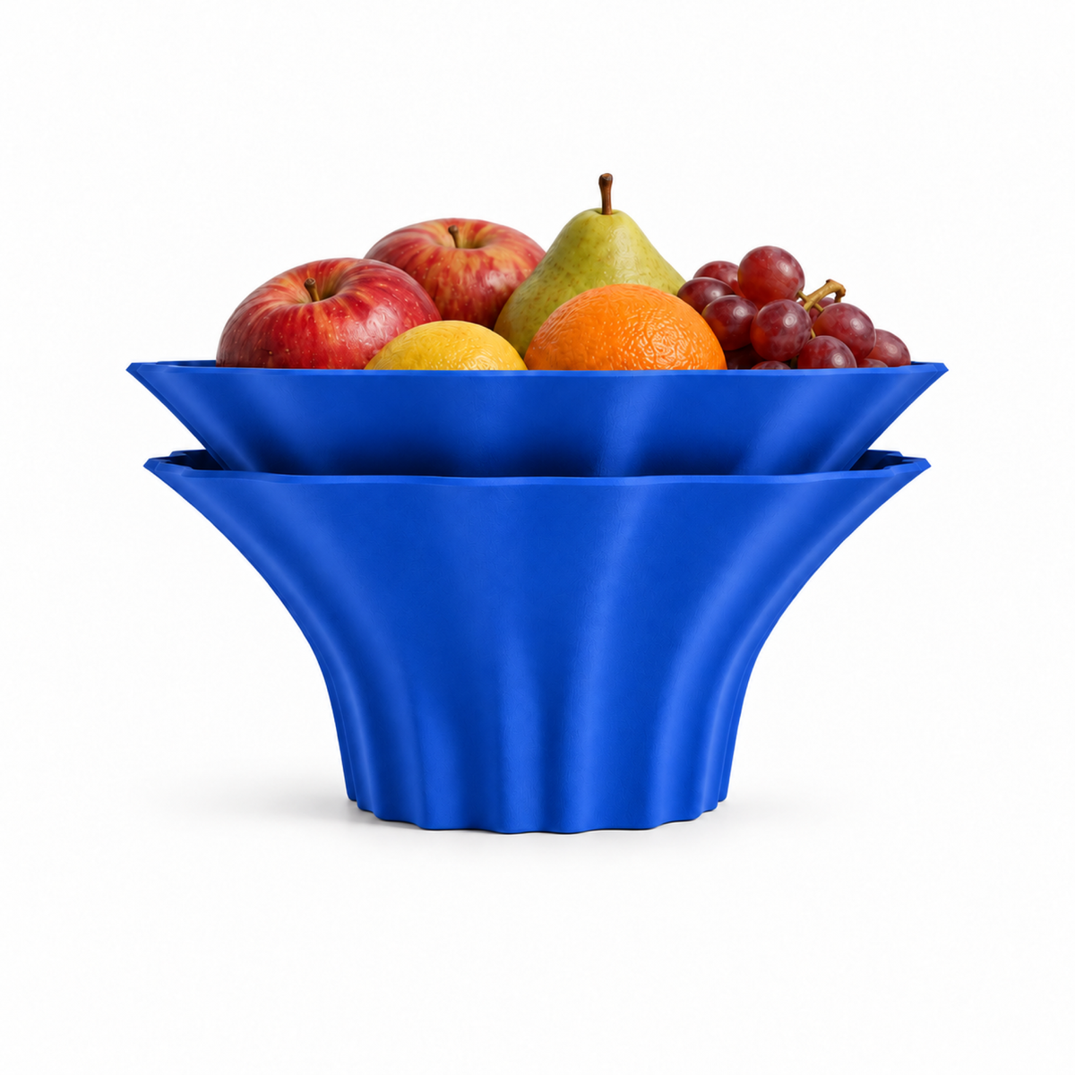 Corridonia Fruit Bowl – Royal Blue front with fruit
