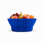 Cortona fruit bowl – Royal Blue front with fruit