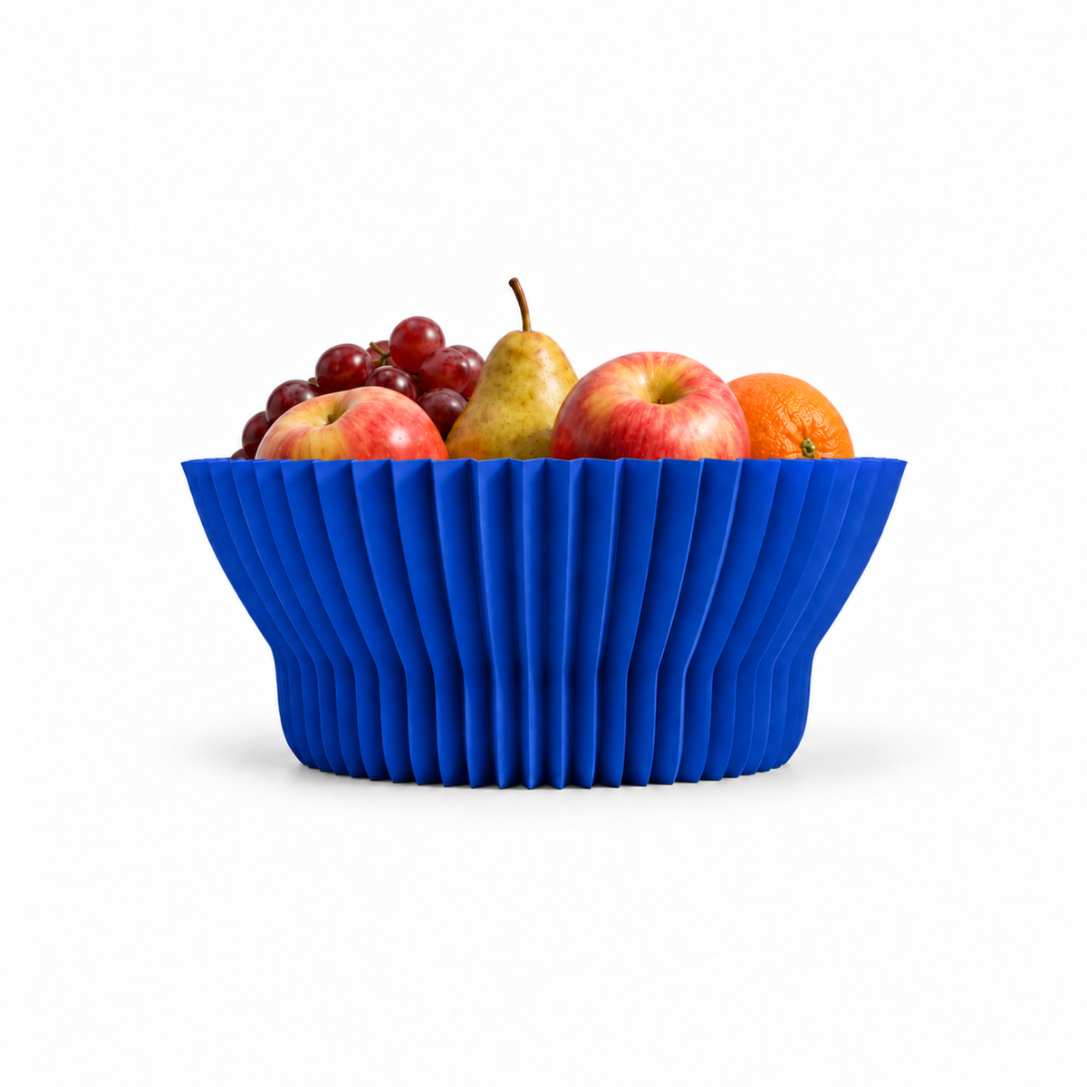 Cortona fruit bowl – Royal Blue front with fruit