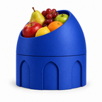 Cupola Fruit Bowl – royal blue front with fruit cupola fruit bowl