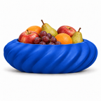 Molisara Fruit Bowl – royal blue front with fruit molisara fruit bowl