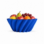 Montecosaro Fruit Bowl – Royal Blue front with fruit