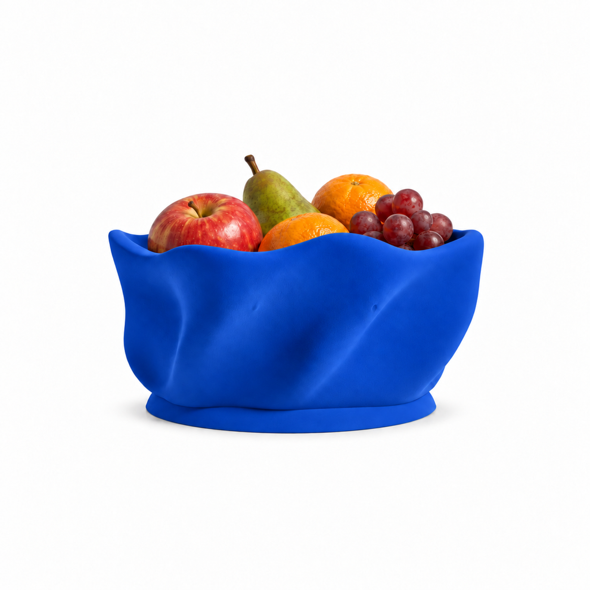 Sorrento Fruit Bowl – Royal Blue front with fruit