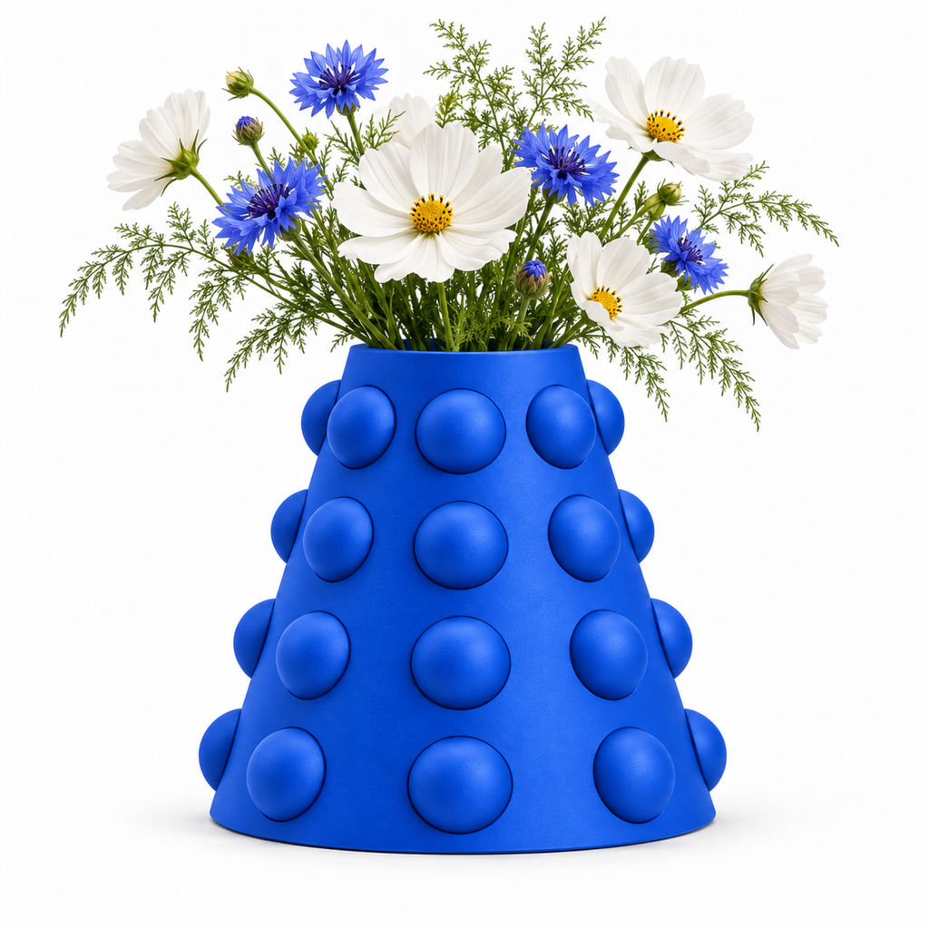 Conerelle Vase Medium – royal blue functional flowers conerelle vase