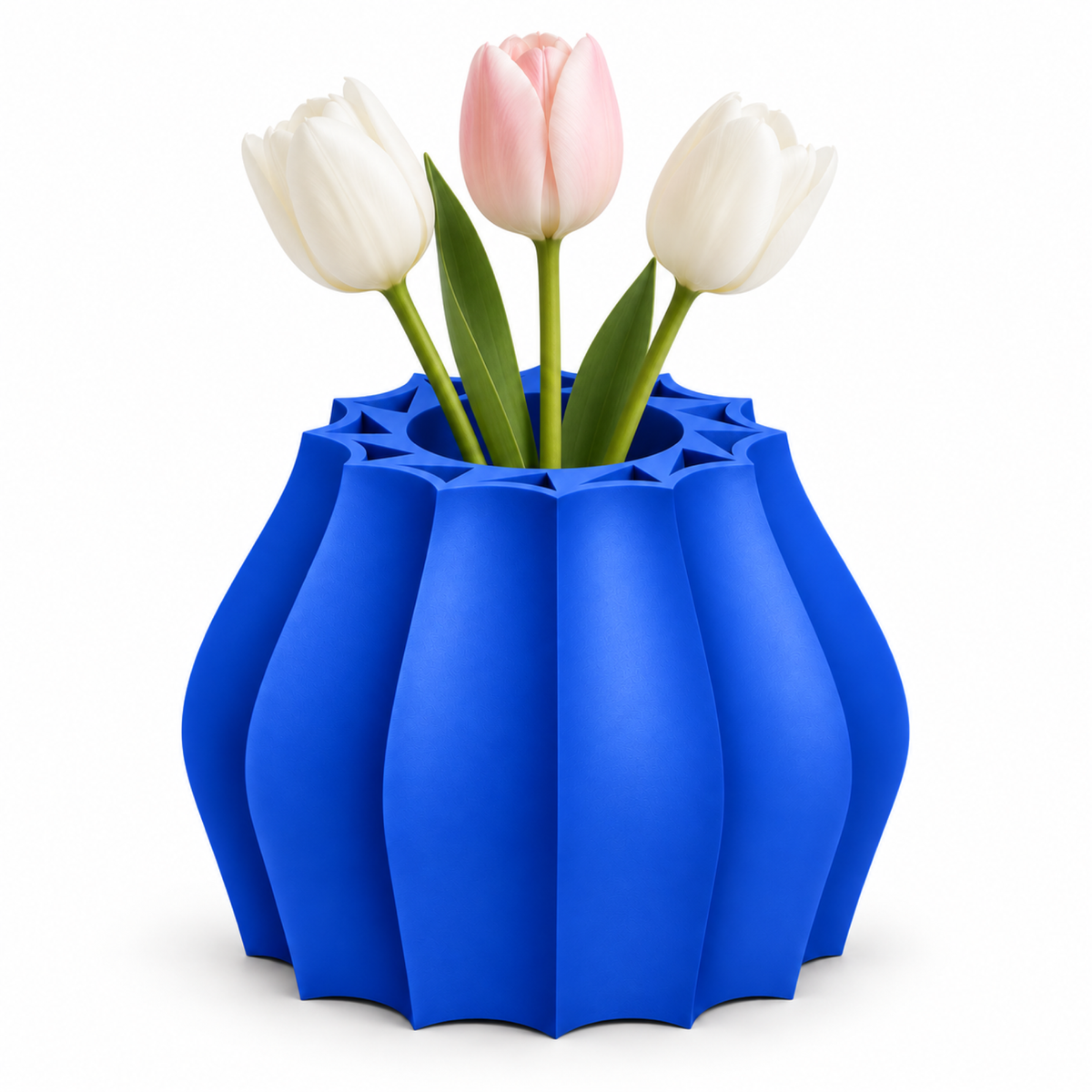 Marovique Vase Medium – royal blue functional tulips marovique vase