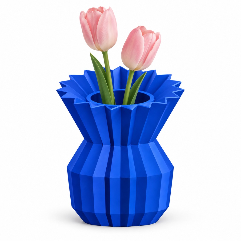 Ostivara Vase Medium – royal blue functional two tulips ostivara vase