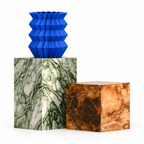 Amandera Vase Medium – royal blue signature marble amandera vase