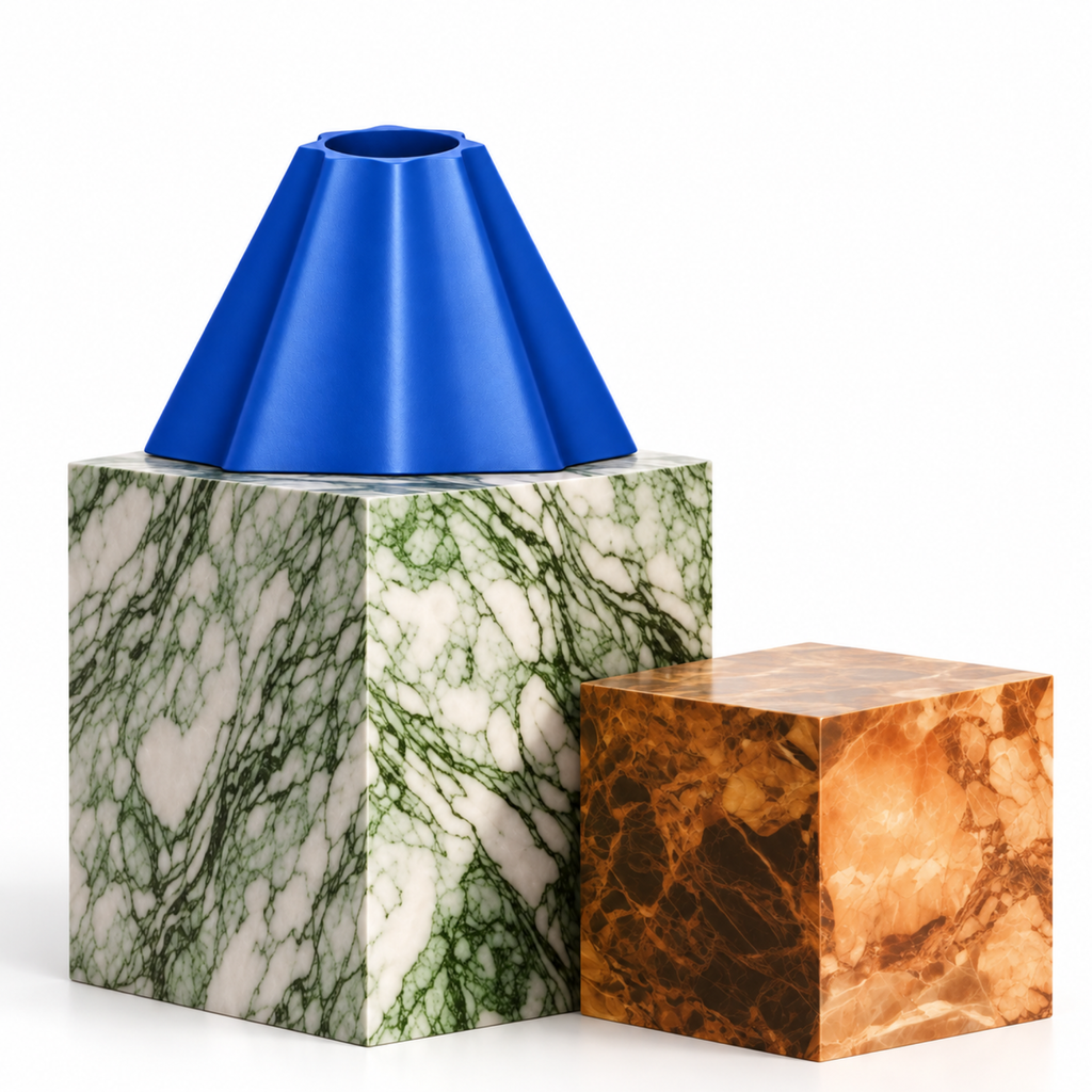 Montelara Vase Medium – royal blue signature marble montelara vase