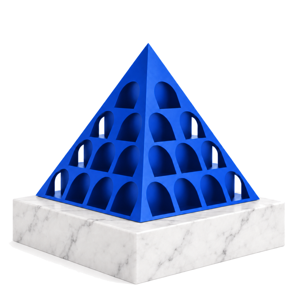 Fiastra Pyramid Nespresso Capsule Organizer – royal blue signature marble pyramid nespresso capsule holder