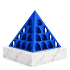 Fiastra Pyramid Nespresso Capsule Organizer – royal blue signature marble pyramid nespresso capsule holder
