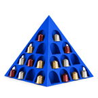 Fiastra Pyramid Nespresso Capsule Organizer – royal blue styled product view pyramid nespresso capsule holder