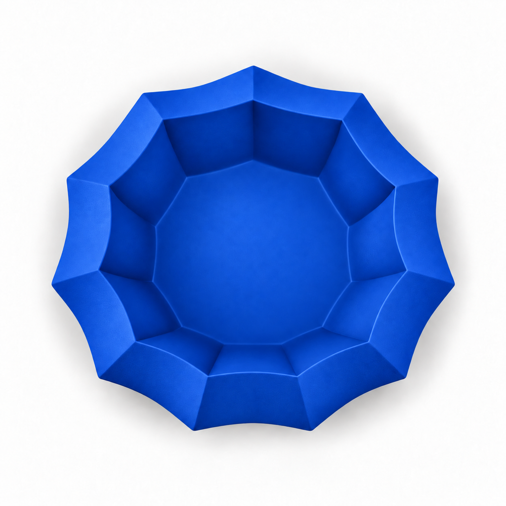Manarola fruit bowl – Royal Blue top empty
