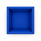 Square Colosseum Fruit Bowl – royal blue top empty square colosseum fruit bowl